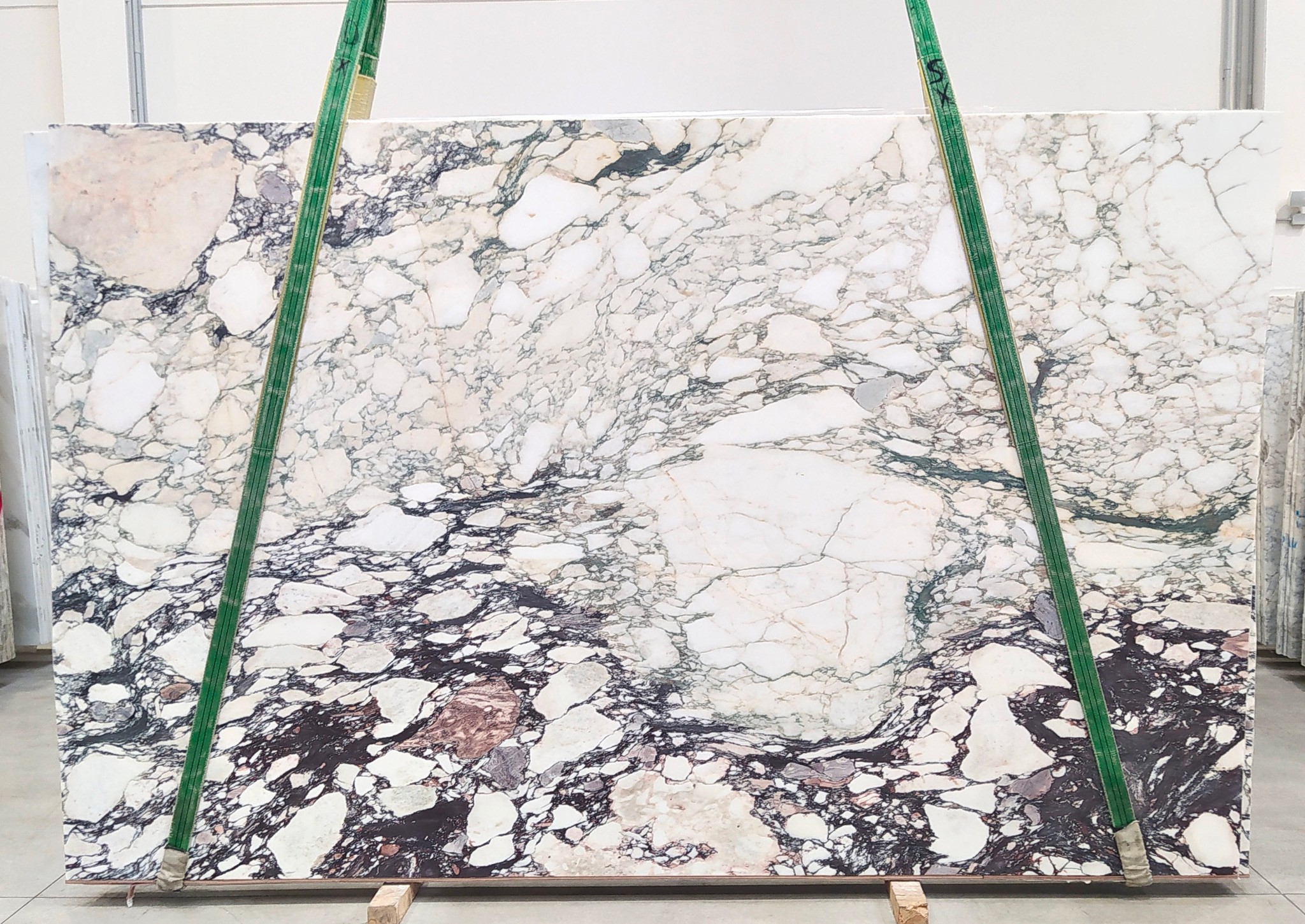 CALACATTA MONET MARBLE HONED SLABS (AC1353)