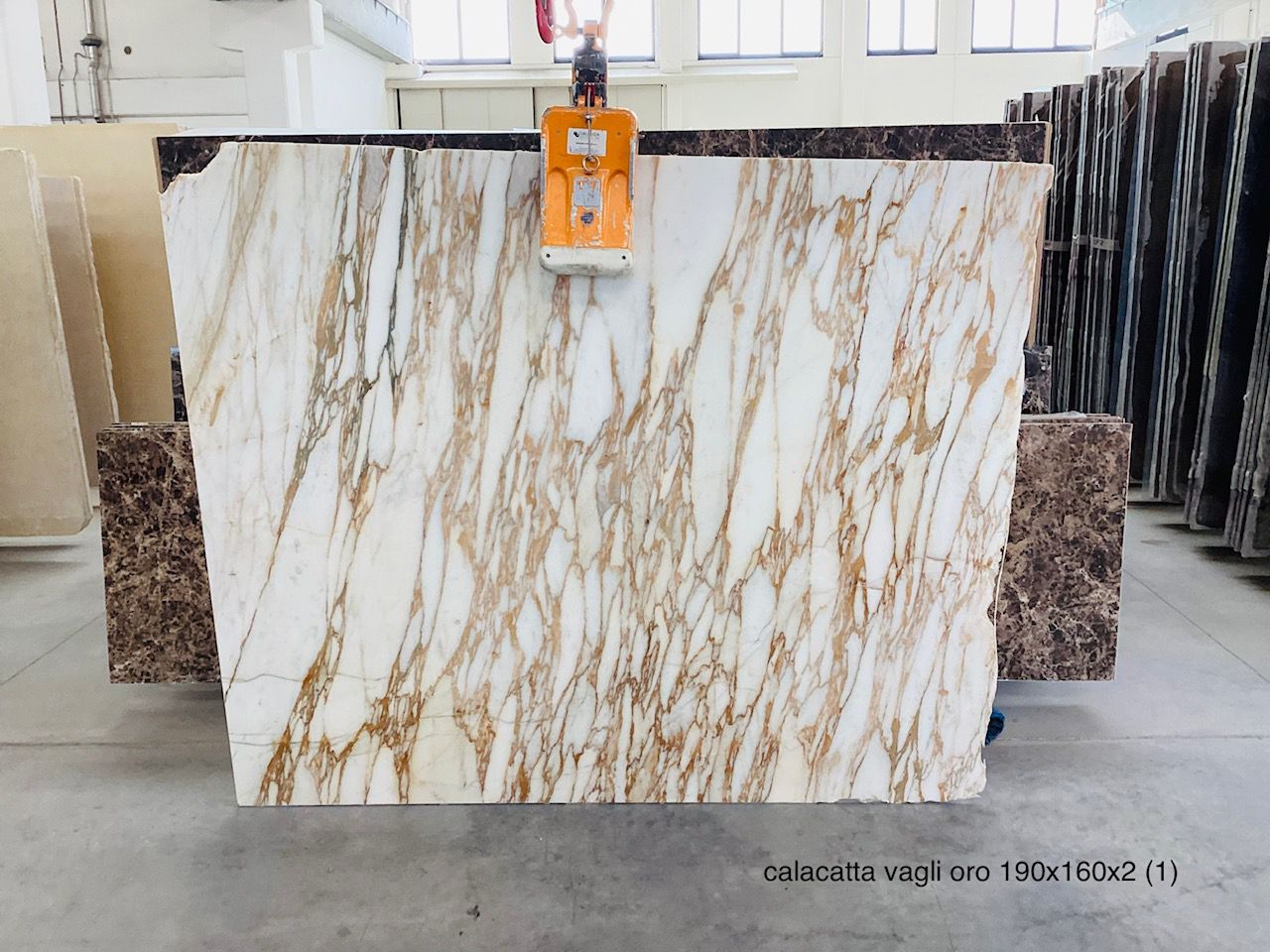Calacatta Vagli Gold Marble Polished Slabs (AC4444)