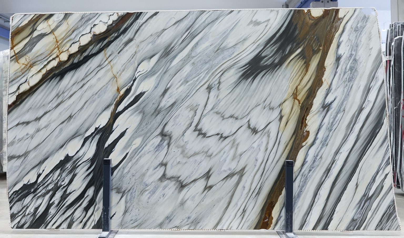 CALACATTA OYSTER MARBLE POLISHED SLABS (AC642) - Acemar Marbles