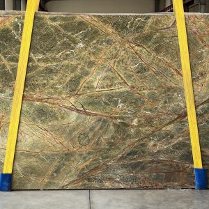 RAIN FOREST GREEN MARBLE POLISHED SLABS (AC97502)